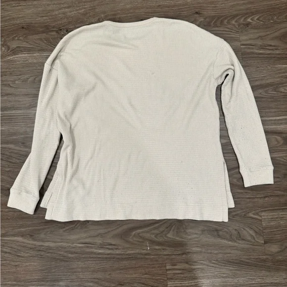 American Eagle Outfitters Beige Waffle Knit Top - Picture 3 of 3